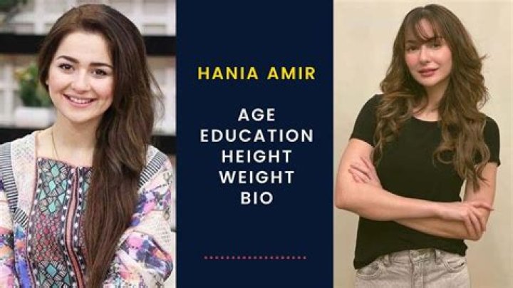 Unveiling The Measurements: Hania Amir Height And Weight